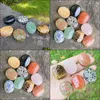 Arts And Crafts Arts Gifts Home Garden Natural Crystal Stone Turtle Shell Statue Carving Rose Quartz Handmade Mini Dhcqx
