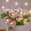 Cordes LED Unquie Orchidée Fleur Guirlande Lumineuse Floral Éclairage De Vacances Vase Fête Événement Lumière Décoration Fée Chambre DécorLED CordesLED