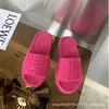 Women Summer Slippers bench shoes Stylish comfortable female lady thick bottom soft sole flat Woolly slippers round toe female non slip versatile sandals G72625