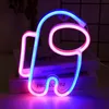 Nattljus Neon Guitar Light Wall Hanging Sign For Kids Room Home Party Bar Bröllopsdekoration Julgåva Lampnatt LightSni8956709