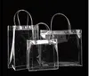 Nova Moda PVC Mulheres Clear Gfti Wrap Saco Transparente TOTE Projeto Luxo Cosmético Ombro Hangbags Sacos de Armazenamento