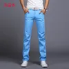 Męskie spodnie wiosna lato swoboda mężczyźni bawełniany Slim Fit Fash Modne spodnie męskie ubranie marki 9 kolorów plus rozmiar 28-38men's Drak22