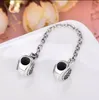 925 Silber Perlen Charms für Pandora Charm Armbänder Designer für Frauen Sicherheitskette Mond Blume Blätter Schmetterling