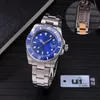 U1 Top Grade AAA ST9 Высококачественные часы Ceramic Bezel Black Sapphire Date Deal 41-мм автоматический механический 2813 Мужчина из нержавеющей стали Men 116610 126610LN Наручительные часы