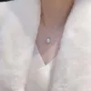 Pendentif Colliers Argent Blanc Collier de perles 11-12mm Propre Akoya Bijoux de fiançailles de mariage à la main pour les femmes A418Pendant