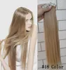 Fita de trama de pele em extensões de cabelo Humano 100g/40pieces cabelos brasileiros #18 Blonde escuro de cinzas fortes 14-24 polegadas muito fáceis de usar