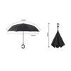 Winddicht umgekehrter Regenschirm falten Doppelschicht umgekehrt Regen Sonnenschirme innen nach außen