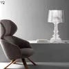 مصابيح طاولة Kartell Bourgie بتصميم إيطالي من الأكريليك E14 مصابيح مكتب LED ديكور فني للاستوديو المنزلي وغرفة المعيشة وغرفة النوم والمكتب شريط للدراسة H220423