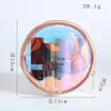 Cosmetic Bags & Cases Women Portable Mini Holographic Circle Pouch Clear Laser Pvc Makeup Girls Transparent Round Lipstick Storage Bag