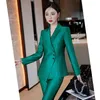 Two Piece Dress Formal Women Business Suits 2 Set With Blazer And Pants OL Style Ladies Jacket Coat Blaser Professional Trouser SetTwo