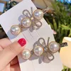 Pearl Hair Clips Bow Hairpin for Women Hair Accessories Rhinestone Girl Side Bangs Barrettes Fashion Headdress