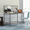 Walker Edison Industrial Mesh Wood Laptop-Computer-Schreibtisch Home Office Workstation Small W51529307