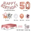Party Decoration 50th Birthday Decorations For Woman Men Adult Set 50 Years Old Happy Banner Anniversary SuppliesParty DecorationParty
