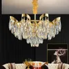 Modern Luxury Chandelier Lamps Creative Design Lighting Fixture Hanging Crystal LED Lamps for Living Room Dining Hall Kitchen Bedroom