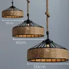 Hängslampor industriella retro rep ljuskrona vintage e27 lampa bas loft järn sovrum matsal café bar belysning fixturependant pendantp