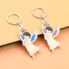 Decorative Objects & Figurines Enamel Angel Praying Keychain Charm Hanging Pendant Crafts Accessory For Women Men Handbag Tote Bag Backpack