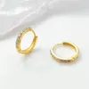 Hoop & Huggie Crystal Earrings For Women Cartilage Ear Tragus Piercing Fashion Gold Plating Zircon Earring JeweyHoop HuggieHoop