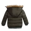 2020 Winter Children Boys Coat Fur Collar Thickened Jackets For Boys Girls Warm Cotton Down Jacket Children Clothes 2-6Y J220718