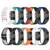 Bracelet de montre respirant en maille double couleur Bracelet de poignet Ceinture Bracelet Sport Femmes Hommes Sangles en silicone souple pour Fitbit Charge 5 Charge5 Bracelet de montre intelligent