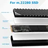 برودة المشجعين M.2 SSD الحرارة الحرارية nvme ngff 2280 الحالة الصلبة القرص الصلب من الألومنيوم دفوخ التبريد لوحة التبريد الحرارية لسطح المكتب PCF