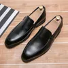 Men New British, British Black Monk Slip On Strap Oxford Sapatos Moccasins Casamento Prom Partemo Capas