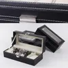 3 4 5 8 Grids PU Leather Watch Box Jewelry Display Case Holder Organizer for Men Quartz Gift 220719