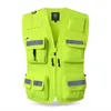 Abbigliamento da motociclista Gilet da uomo riflettente Giacche Gilet da uomo Pografia multitasche Escursionismo Pesce Gilet da uomo senza maniche in rete traspiranteMot