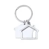 Porte-clés Netal créatif pendentif porte-clés en métal Design de maison porte-clés de voiture