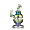 smoking pipes fab egg glass bong oil dab rigs 7inch recycler pipe