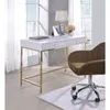 Scrivania ACME OTTEY IN BIANCO HIGH GOLD GOLD 92540 Table Table248J