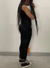 セクシーなノースリーブメッシュパッチワークミディタンクドレス女性oネックブラックゴスベスティドス2022夏のパンクグランジ服220507