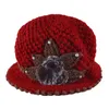 Beanie/Skull Caps Warm Hat Winter Women Earmuffs ull cap ganska stickade hattar kvinnliga höst mode mössa hatbeanie/skalle