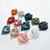 Ear Baby Teething Wooden Ring Pacifier Clip Bibs Set Nursing Teether Baby Teetherdr524