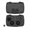 RII RK707 2.4GHz Wireless Game Controller Keyboard -Maus -Kombination mit Touchpad weißer Backbeleuchtung Turbo Vibration Funktion für Smart TV