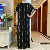 Roupas étnicas 2022 Chegada de verão Africano Dashiki Flor Turco Maxi Kaftan Mulher Moda Muçulmana Abaya Long Dress HD001