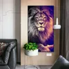 Löwen, wildes Tier, König der Löwen, Leinwandkunst, Malerei, Poster und Drucke, Cuadros-Wandkunstbild für Wohnzimmer, Heimdeko