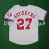 Maglia da baseball GlaVintage Montreal Expos 27 Vladimir Guerrero 30 Tim Raines 8 Gary Carter 45 Pedro Martinez 33 Jose Canseco 32 Dennis Martinez