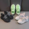 أطفال تنس أحذية الأطفال أحذية عارضة الأولاد والبنات الرياضة غير القابلة للانزلاق أحذية شبكية حذاء رياضة للتنفس للأطفال G220517