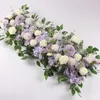 Flores decorativas grinaldas arco de casamento exibir planta falsa para decoração de pano de fundo de janela