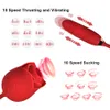 Vasana 10 Speed ​​Rose Rose Sucking Vibrator 1 in 1 Clitoris Stimulator and Love Egg Dildo