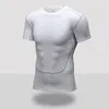 Personnalisez votre image T-shirt à manches courtes pour hommes Elasticstretch à séchage rapide Collants Tops Running Fitness Shirt 220621