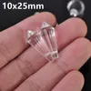 Andere 10pcs 10x25mm Teardrop Bicon Prisma Facetted Crystal Glass Lose Crafts Anhänger Perlen Grund