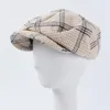 Berretti Berretto da ragazzo vintage Uomo Donna Cappello da panettiere Cappello da pittore retrò britannico da donna Casual Autunno Inverno Berretti