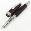 Lyxpennor röd eller svart ull begränsad upplaga kampanj Tyskland varumärke Fountain Pen Silver Clip Fine Carving Classic Ink för Writin6924187