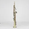 Antique SAXOPHONE SAXOPHONE SAXOPHONE BROP B SAXOPHONE B DROP B DE HAUTE QUALITÉ SOPRANO MUSICAL SOXO SOPRANO