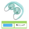 Sling Portable Lazy Sports Fan Mini Hanging Neck USB Rechargeable Sportss Manual Fans Air Cooler Minis Air Conditioner Outdoor