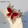 Crystal Cartoon Butterfly Brooches For Women Three-dimensional Personality Diamond Brooch Pin Jewelry Clothing Corsage Female