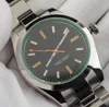 Orologio da uomo Vetro verde blu 116400 Super luminoso BP Versione di fabbrica Acciaio inossidabile 40 mm 2813 Movimento automatico 116400GV Orologio da uomo subacqueo