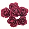 500 Uds 3cm cabezas de rosas artificiales de espuma flor para DIY corona hogar boda decoración flor falsa accesorios hechos a mano