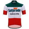 세트 Chateau d 'Ax Gatorade Green Mens Ropa Ciclismo 사이클링 저지 MTB 자전거 의류 자전거 의류 2024 사이클링 유니폼 자전거 제이저